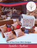Liberty For All Cross Stitch Chart ~ Patriotic Cross Stitch Chart ~ USA Cross Stitch ~ Anabella's Liberty For All Cross Stitch Booklet