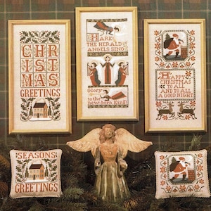 The Prairie Schooler CHRISTMAS SAMPLER II Cross Stitch Pattern - Christmas Cross Stitch