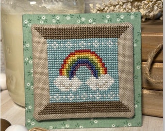 Rainbow Spool Cross Stitch Pattern ~ Counted Cross Stitch  ~  Cross Stitch ~ Anabella's Shop ~  Crafty Blue Bonnet Designs