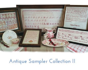 JBW Designs Antique Sampler II Cross Stitch Pattern ~ Judy Whitman Cross Stitch ~ JBW Designs Cross Stitch