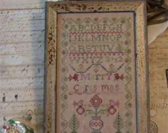 Blackbird Designs MERRY CHRISTMAS Cross Stitch Pattern - #1 of 4 in Series - Blackbird Designs Cross Stitch - Christmas Cross Stitch