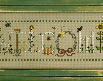 Imaginating GARDENING WELCOME Cross Stitch PATTERN