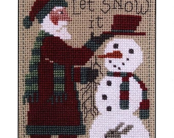 PRAIRIE SCHOOLER SANTA 2018 Cross Stitch Pattern