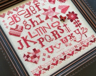 NEW! Heart In Hand ~ 2024 Collector's Heart Cross Stitch KIT ~ Valentine Cross Stitch ~ Heart In Hand Cross Stitch ~ Anabella's Cross Stitch