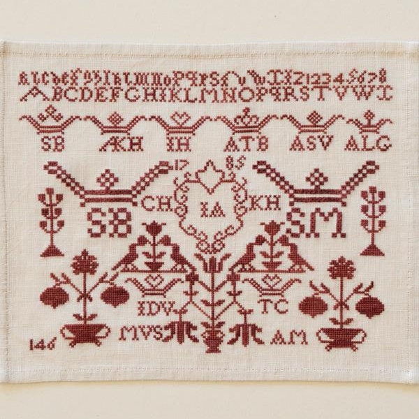 Modern Folk Embroidery Antje Meester 1785 - An Amsterdam Orphanage Sampler ~ Cross Stitch Pattern  ~ Cross Stitch Sampler