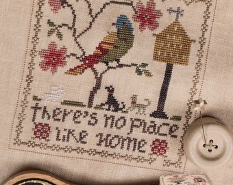 Jeannette Douglas Designs ~ Home Together #6  There's NO PLACE Like HOME Cross Stitch Pattern ~ Fall 2021 Needlework Expo