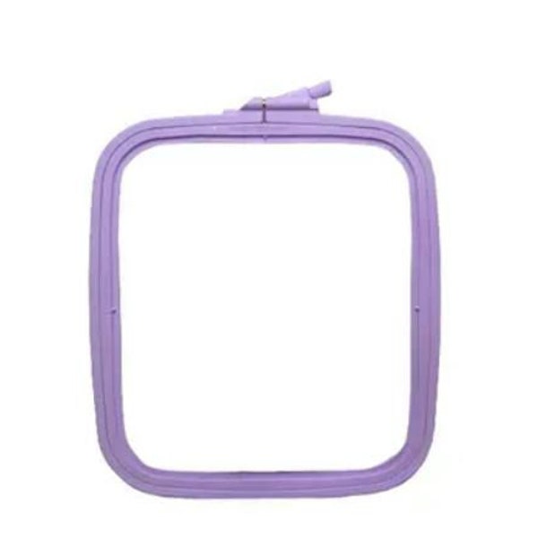 Nurge Square Plastic Hoop - 8" x 9" Lilac - Embroidery Hoop ~ Nurge Hoop ~ Nurge Embroidery Hoop