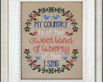 Country Cottage Needleworks MY COUNTRY Cross Stitch Pattern
