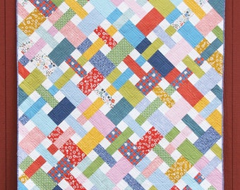 Cluck Cluck Sew PICNIC QUILT Pattern ~ New Quilt Pattern ~ Fat Quarter Quilt Pattern
