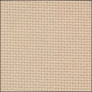 May include: Beige Aida cloth, a type of fabric used for cross-stitch embroidery.