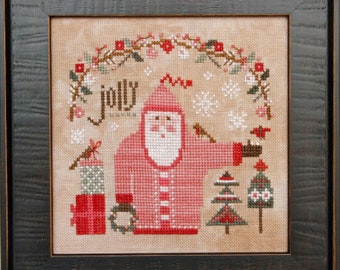 Heart In Hand ~ Wee Santa 2022 Cross Stitch Chart ~Christmas Cross Stitch ~ Heart In Hand Cross Stitch