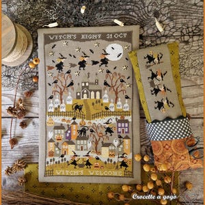Crocette a gogò  Witches Welcome Cross Stitch Pattern ~ Halloween Cross Stitch ~ New Cross Stitch ~ Anabella&#39;s - Pre-Order