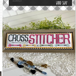 Stitching With The Housewives CROSS STITCHER Cross Stitch Chart ~ Stitching With The Housewives Word Swap ~  Anabella's Cross Stitch