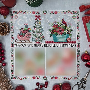 Tiny Modernist The Night Before Christmas Four Part Series ~ Part 2  ~ Tiny Modernist Cross Stitch - Christmas Cross Stitch