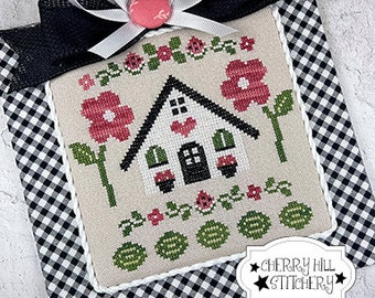 PDF Cherry Hill Studio WATERMELON COTTAGE  Cross Stitch Pattern ~ Summer  Cross Stitch ~ New Cross Stitch