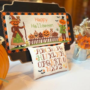 Anabella's Needleart ~ Happy Halloween & Halloween Alphabet ~ Needlework Marketplace ~ Pre-Order - New Cross Stitch ~ Halloween Cross Stitch