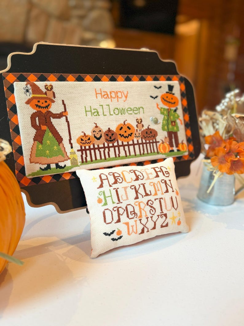 Anabella's Needleart ~ Happy Halloween & Halloween Alphabet ~ Needlework Marketplace ~ Pre-Order - New Cross Stitch ~ Halloween Cross Stitch