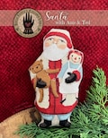 NEW! 2026 Nashville Needlework Market ~ Santa With Ann & Ted Cross Stitch by Teresa Kogut  - Anabella's Nashville - Pre-Order