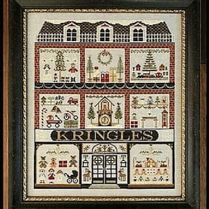 Little House Needleworks  KRINGLES Cross Stitch Pattern - Christmas Cross Stitch