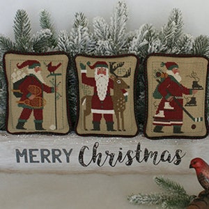 The Prairie Schooler Santa's Revisited XI (2009, 2011 & 2016) Cross Stitch Patterns - Christmas Cross Stitch