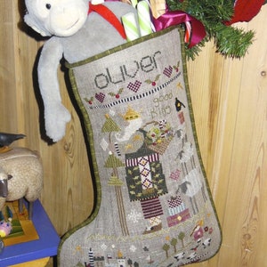 Shepherd's Bush Cross Stitch Pattern OLIVER'S STOCKING
