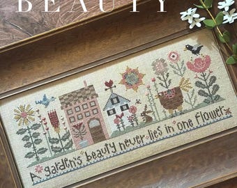 A Gardens Beauty Cross Stitch chart by Heart In Hand  - Anabella's - Counted Cross Stitch - Flower Garden Cross Stitch