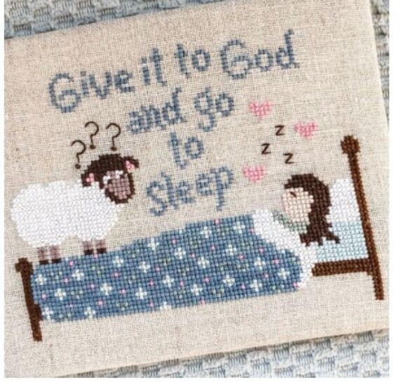 Rabbit Valley Studio Give It To God Cross Stitch Pattern Etsy