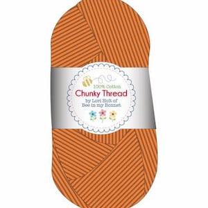 Lori Holt CHUNKY THREAD PUMPKIN ~ Lori Holt Chunky Crochet Thread ~ Lori Holt Yarn ~ Crochet Thread ~ Knitting Thread ~ Yarn