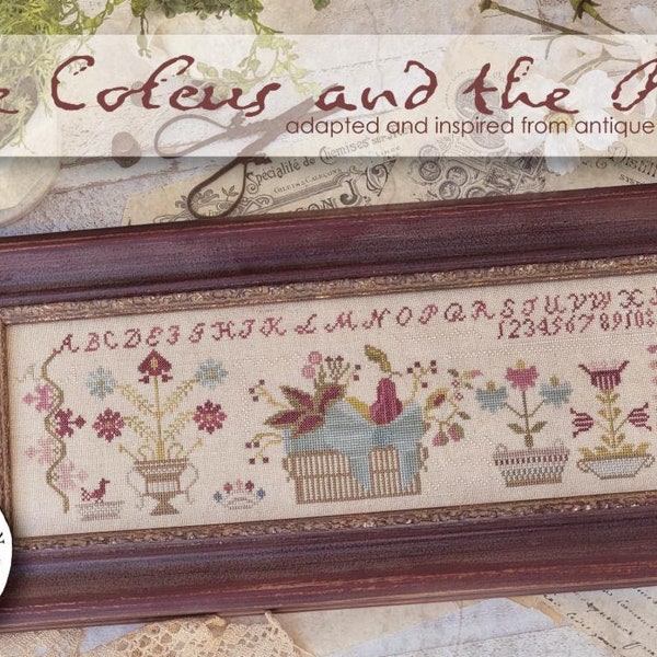 Pre-Order ~ Brenda Gervais With Thy Needle & Thread The Coleus and the Pear Cross Stitch Pattern  ~ New Cross Stitch ~ Anabella's