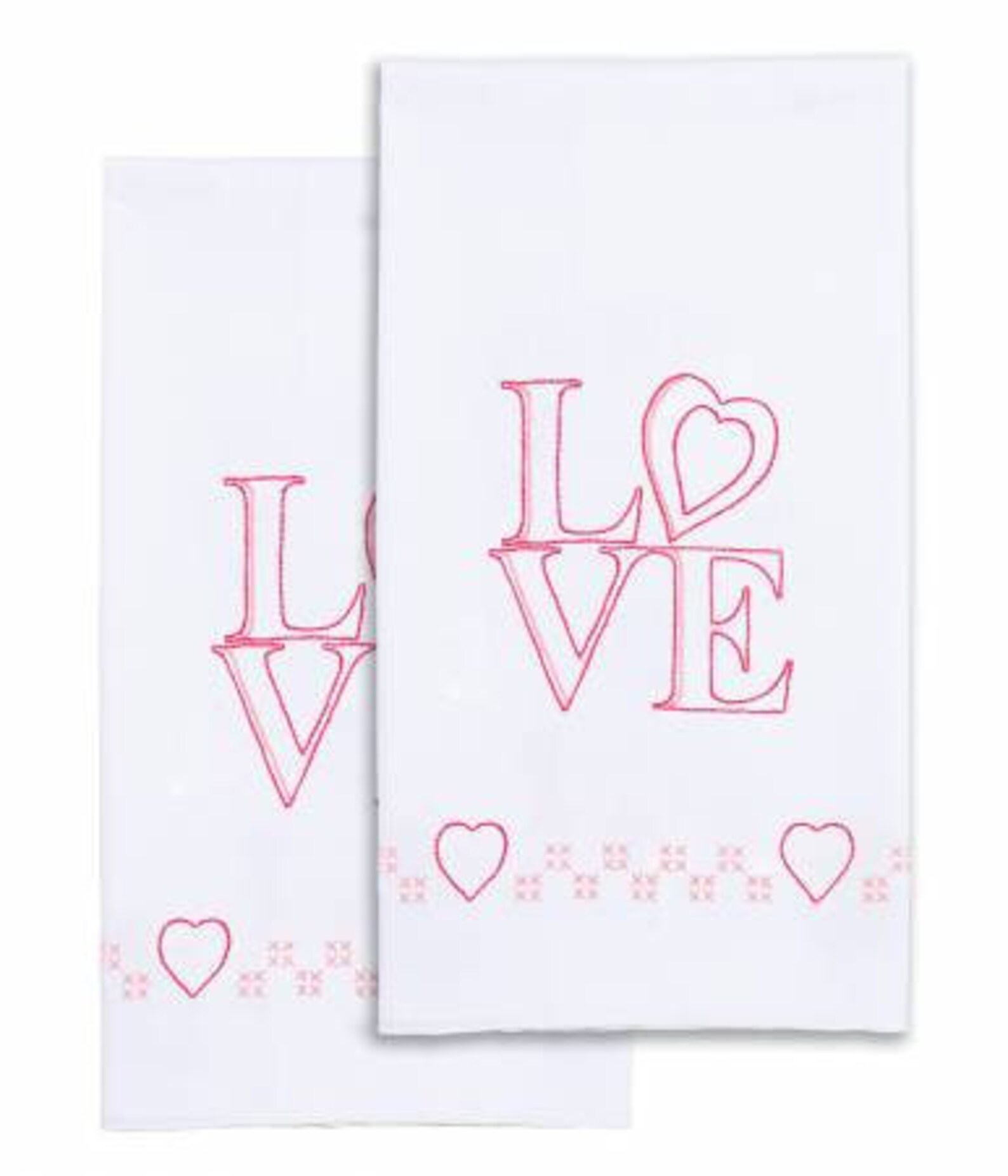 Jack Dempsey LOVE Stamped Cross Stitch Hand Towel Kit Etsy