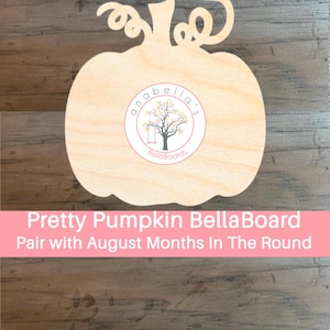 Anabella&#39;s BELLABOARDS™ ~ Pretty Pumpkin Wood Display Board ~ Cross Stitch Finishing ~ Cross Stitch Display Board ~ Make Finishing Fun