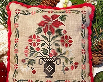 Jeannette Douglas Designs BUDDING BOUQUET 2 WINTER Cross Stitch Pattern ~ Autumn Cross Stitch ~ Fall Cross Stitch