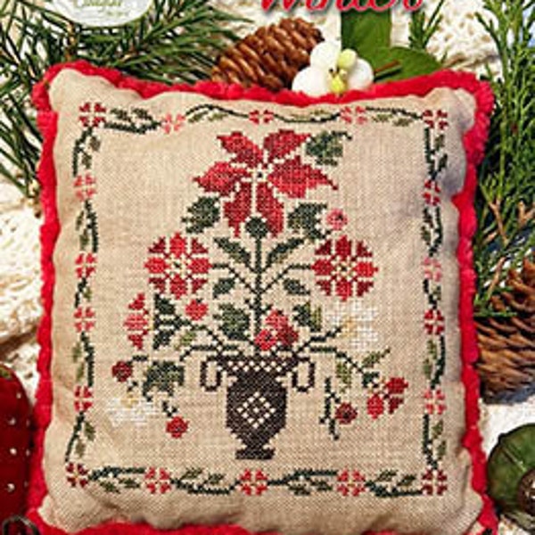 Jeannette Douglas Designs BUDDING BOUQUET 2 WINTER Cross Stitch Pattern ~ Autumn Cross Stitch ~ Fall Cross Stitch