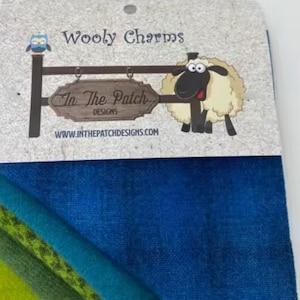 In the Patch Designs ~ Wooly Charms Irish 5ct ~ 5" x 5" ~ Wool Charm Packs ~ Cross Stitch Finishing ~ Anabella's Cross Stitch
