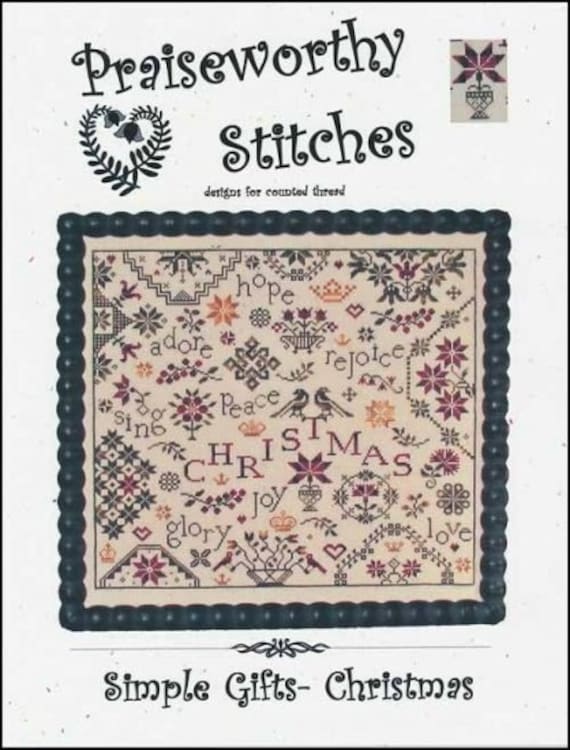Simple Gifts -CHRISTMAS Cross Stitch Pattern by Praiseworthy Stitches