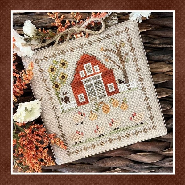 Little House Needleworks FALL ON The FARM Part 8 This Little Piggy ~ New 9 Part Series - New Cross Stitch