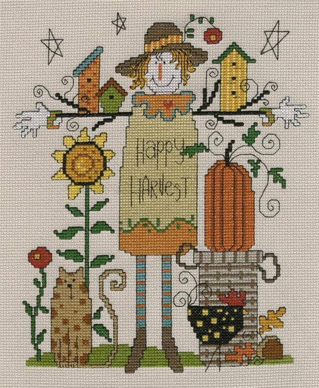 HAPPY HARVEST Cross Stitch Pattern by Imaginating ~ Autumn Cross Stitch ...
