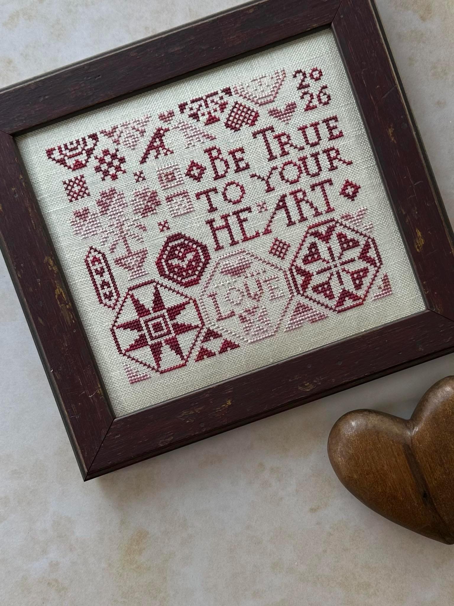 Heart in Hand 2026 COLLECTOR'S HEART KIT Cross Stitch Pattern