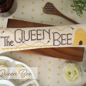 2024 Nashville Needlework Market - October House Fiber Arts The Queen Bee Cross Stitch pattern  ~ Anabella's  Cross Stitch