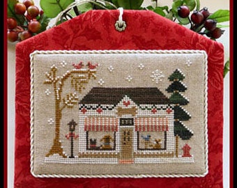 Little House Needleworks Cross Stitch Pattern Hometown Holiday THE PET STORE - #9