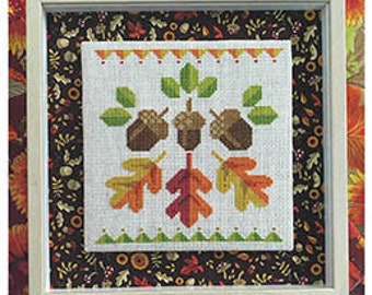 Robin Pickens Acorn Trio Cross Stitch pattern ~ Robin Pickens Cross Stitch ~ Anabella's ~ New Cross Stitch