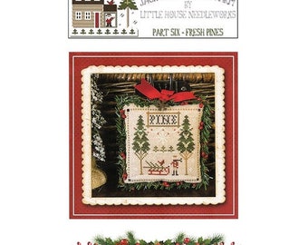 Little House Needleworks Jack Frost's Tree Farm Cross Stitch Pattern | FRESH PINES #6