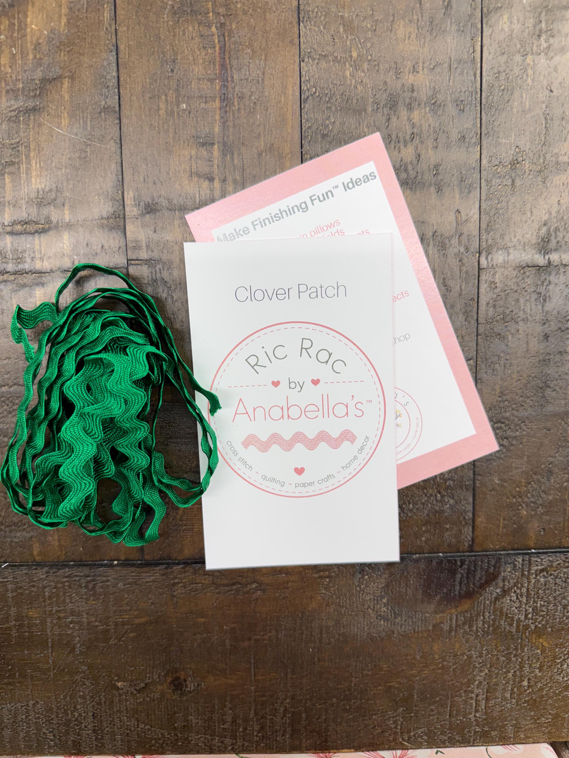 Kelly Green Ric Rac Clover Patch Ric Rac for Cross Stitch Finishing by Anabella's - 3 Yards ...