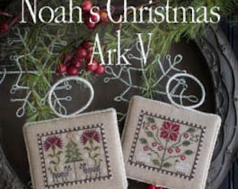 Plum Street Samplers NOAH'S CHRISTMAS Ark V Cross Stitch Pattern Hyenas and Sheep