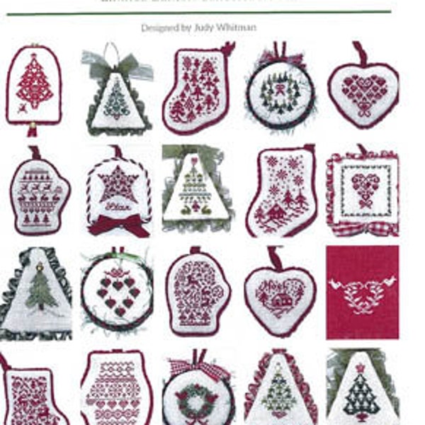 JBW Designs CHRISTMAS ORNAMENTS Cross Stitch Pattern - Christmas Cross Stitch