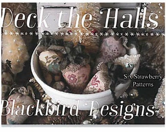 Blackbird Designs DECK The HALLS Cross Stitch Pattern ~ New Blackbird Designs Cross Stitch ~ Christmas Cross Stitch