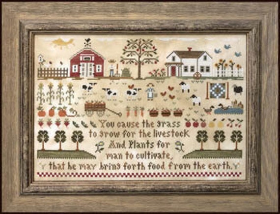 Little House Needleworks FARM LIFE Cross Stitch Pattern ~ Little