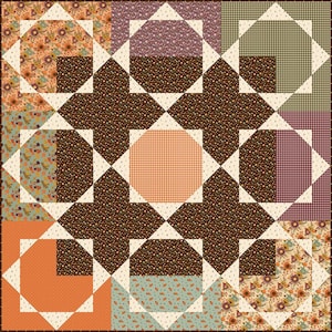 Sandy Gervais Changing Colors Quilt Pattern ~ Sandy Gervais Fabric ~ Riley Blake Designs ~ Anabella&#39;s