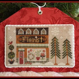 Little House Needleworks Cross Stitch Pattern Hometown Holiday THE FLORIST - #8