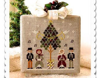 Little House Needleworks Cross Stitch Pattern Hometown Holiday CAROLING QUARTET - #3